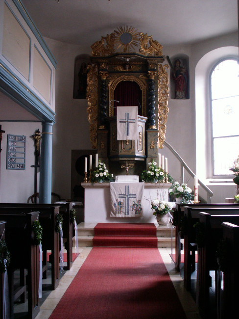 St. Wolfgangskirche Hirschbach Innenraum